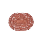 Straw Loop Oval Placemat | Coral image 0