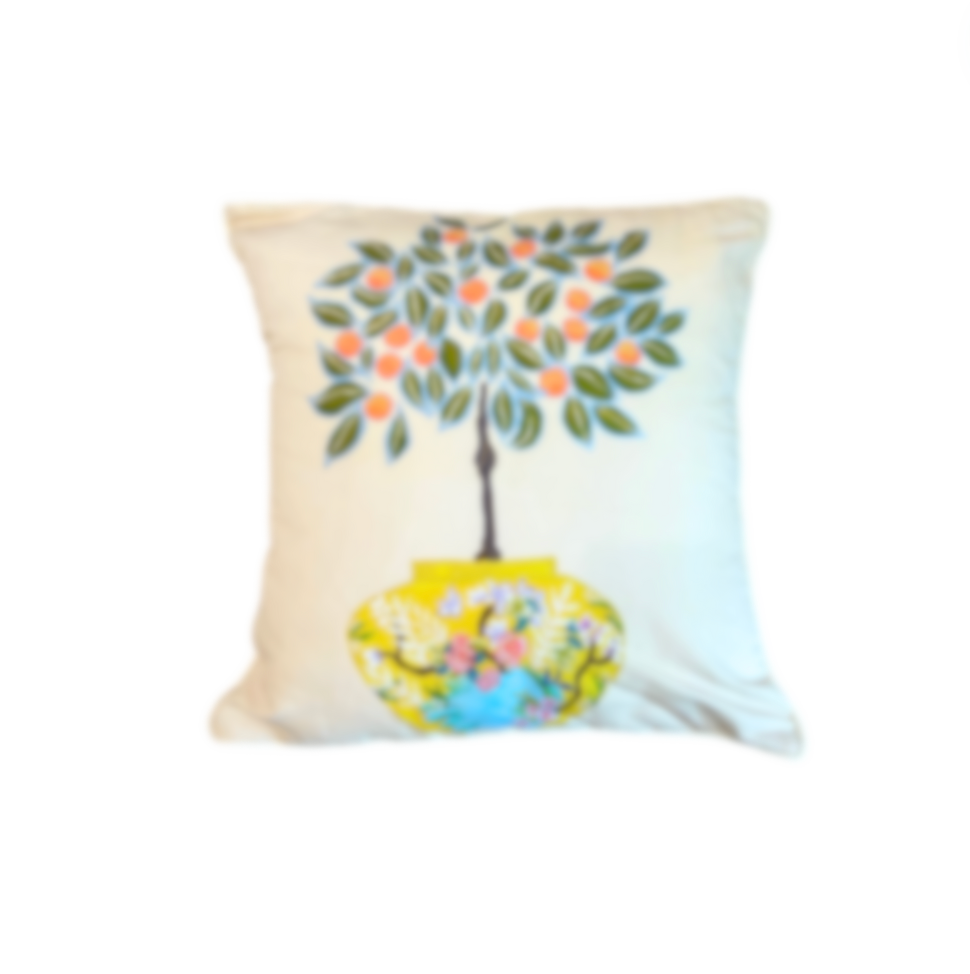Paige Gemmel Pillow | Orange Topiary | Orange/Yellow image 0