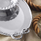 Rope Knot Handled Oval Serving Tray image 2