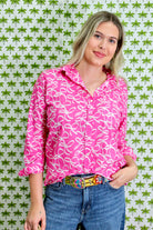 Boyfriend Shirt | Ribbons | Pink image 0