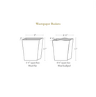 Wastepaper Basket | Provencial | Blue image 1