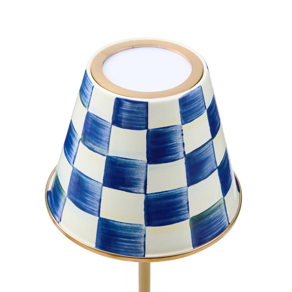 LED Rechargeable Cafe Table Lamp | Royal Check image 2