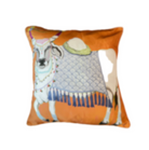 Paige Gemmel Pillow | Bull Facing Left or Right | Orange image 2
