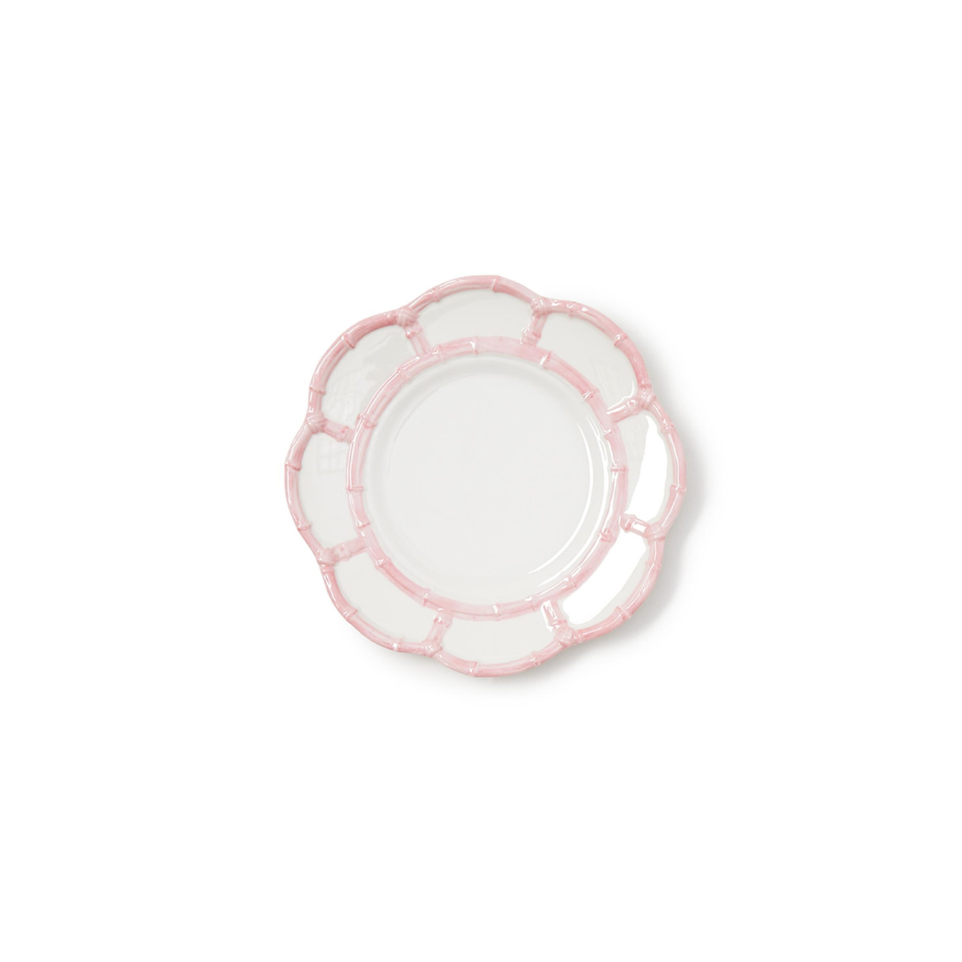 BAMBOO TOUCH SALAD/DESSERT PLATES | PINK | S/4 image 1