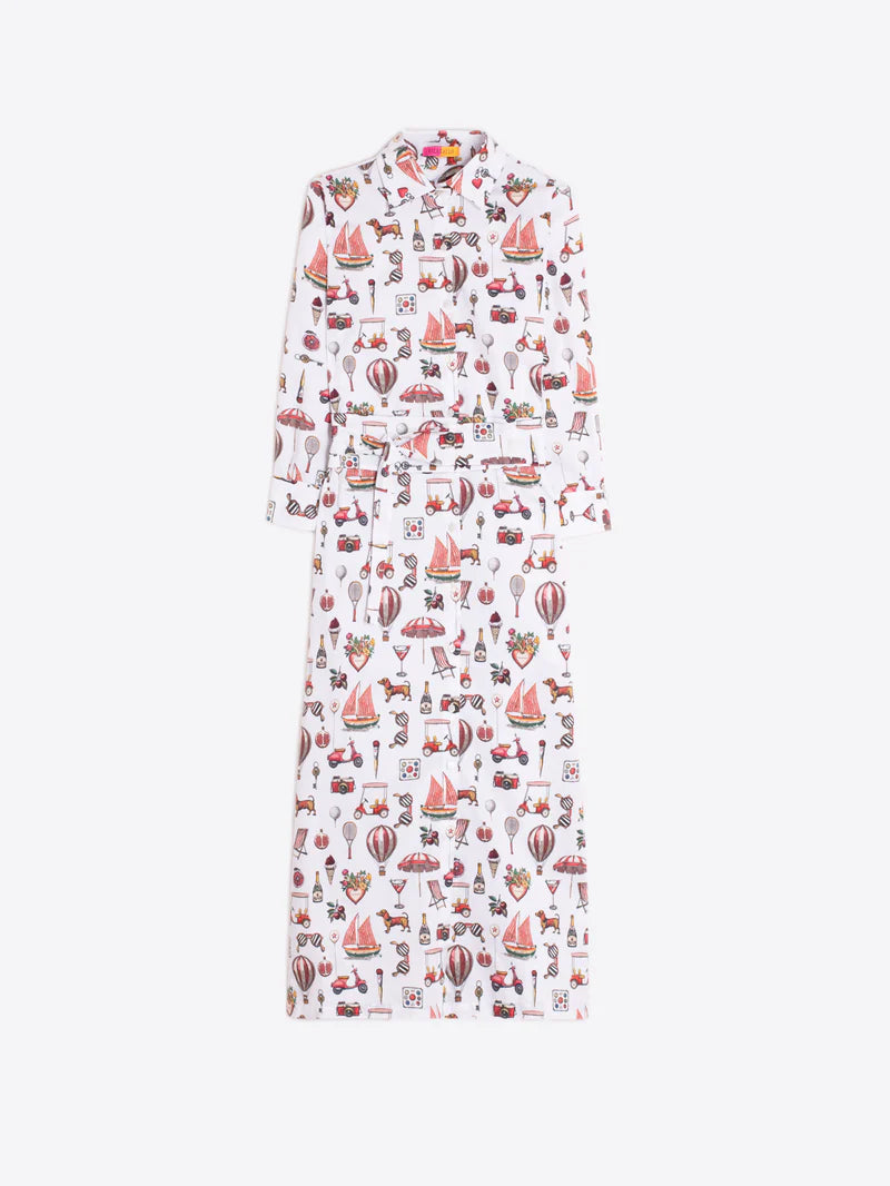 Vintage Printed Shirt Dress image 2