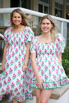 Poppy Dress Short | Bunch of Daisies | Pink image 1
