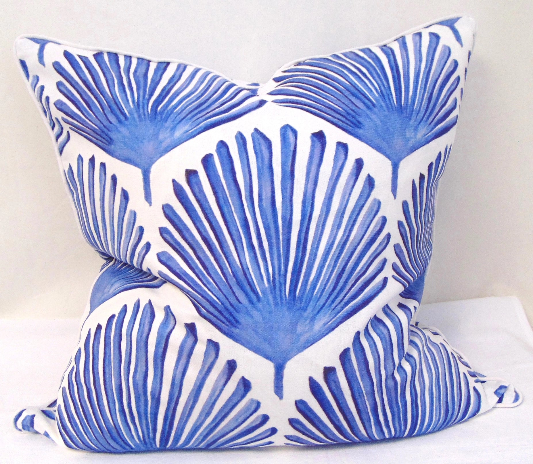 Limited Edition Fan Palm Pillow Cover with Welt image 0