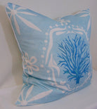 Limited Edition Medallion Sea Fan Sky Pillow Cover Welt image 1