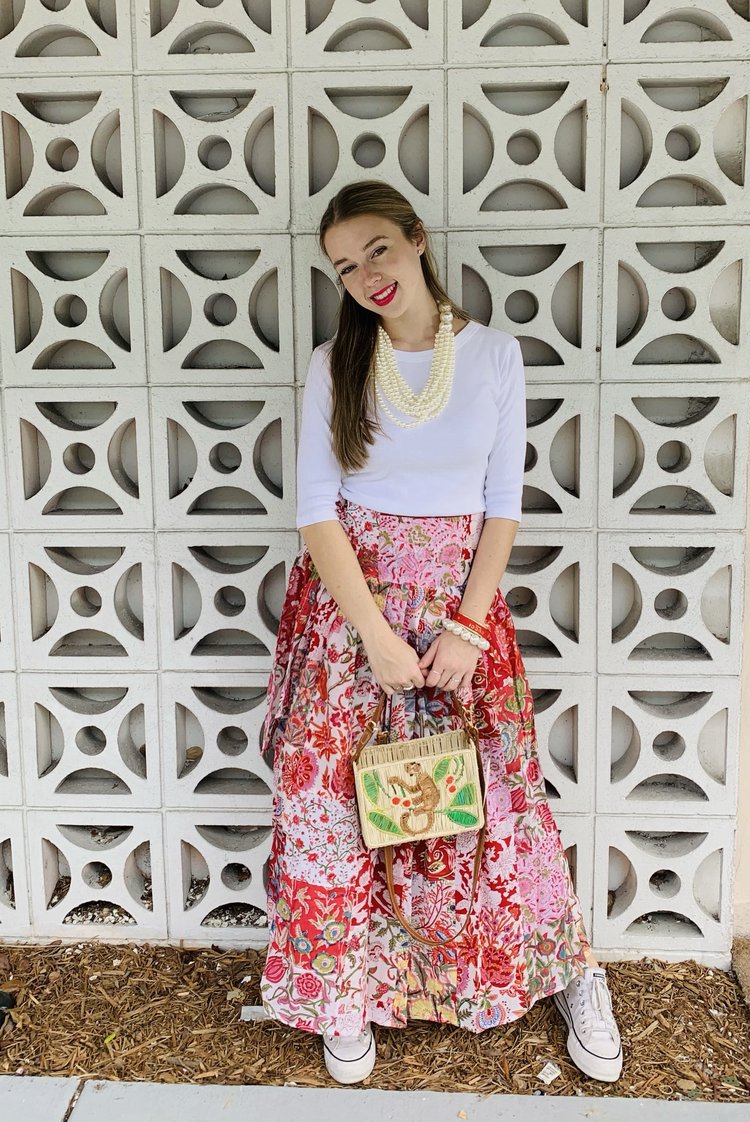 Party Skirt | Patchwork Red image 1
