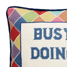Busy Doing Nothing Embroidered Pillow image 2