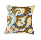 Paige Gemmel Pillow | Dragon Facing Left or Right | Cream image 2