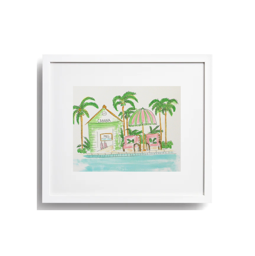 Cabana Art Print | 14" x 11" image 1