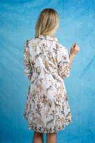 Frannie Short Dress | Jungle Toile | Neutral image 2