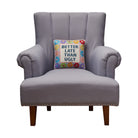 Better Late Than Ugly Embroidered Pillow image 1