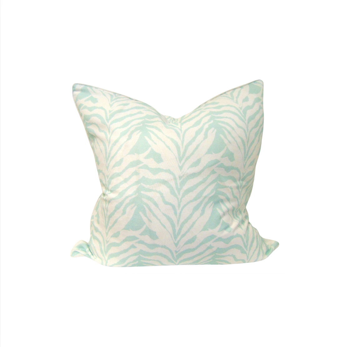 Pillow w/ Welt | Seaweed Stripe | Sea-mist | 22"x22" image 0