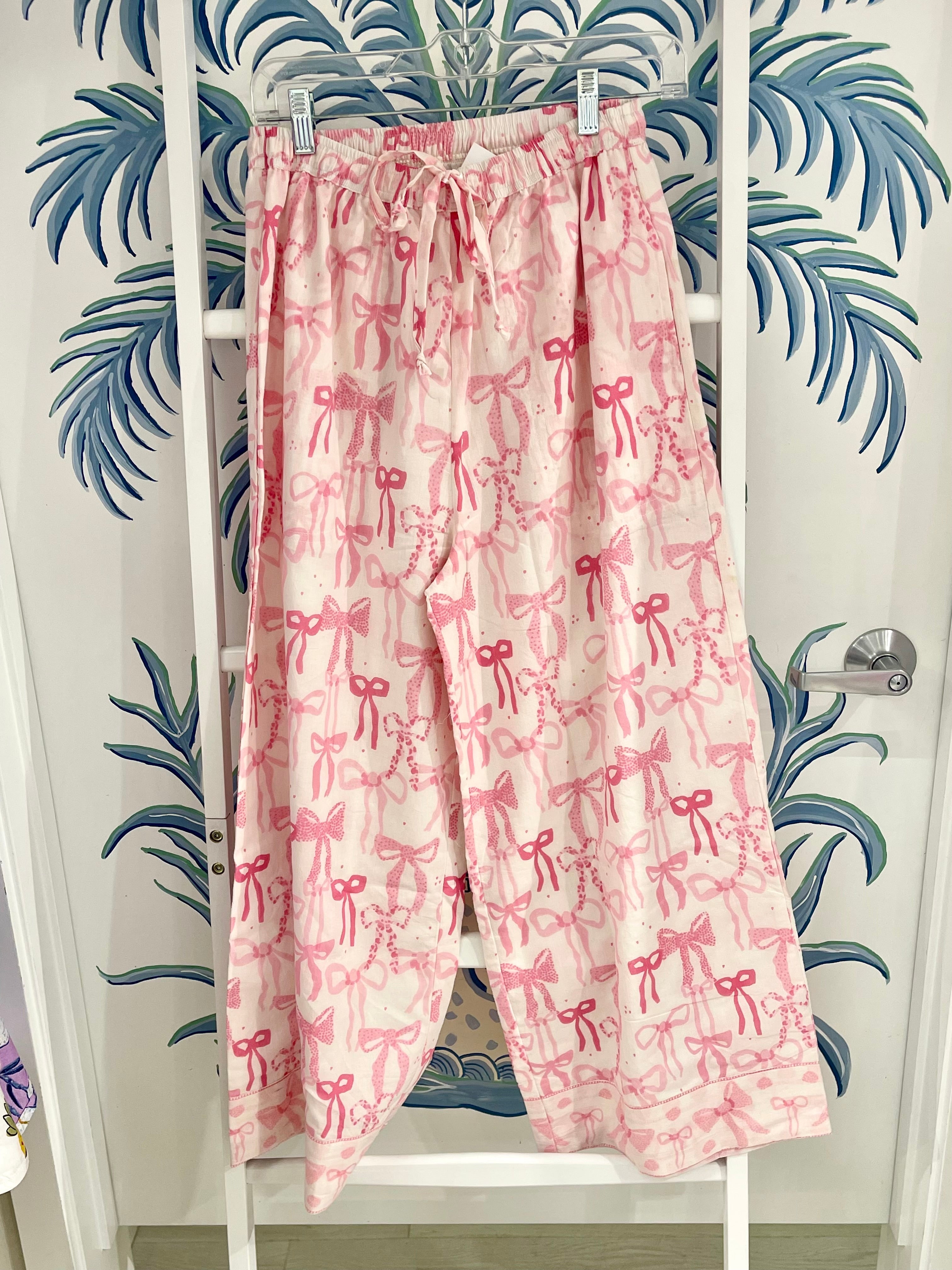 Delray Pant | Bows | Pink image 0