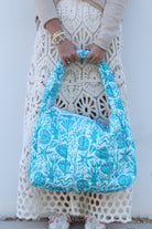 Puffer Tote Bag | Sea Life | Aqua image 0