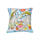 Paige Gemmel Pillow | Monkeys Fruit Floral | Multi/Blue image 0