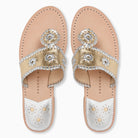 Jack Rogers Jacks Flat Metallic Sandal | Platinum/Silver image 3