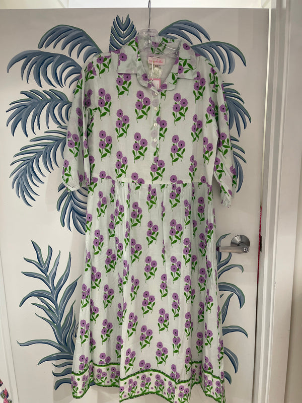 Frannie Midi Dress | Bunch Of Daisies | Lavender