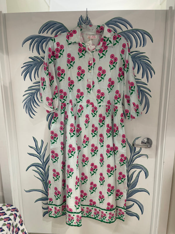 Frannie Midi Dress | Bunch Of Daisies | Pink