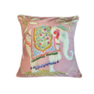 Paige Gemmel Pillow | Elephant Facing Left or Right | Pink image 1