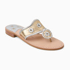 Jack Rogers Jacks Flat Metallic Sandal | Platinum/Silver image 0