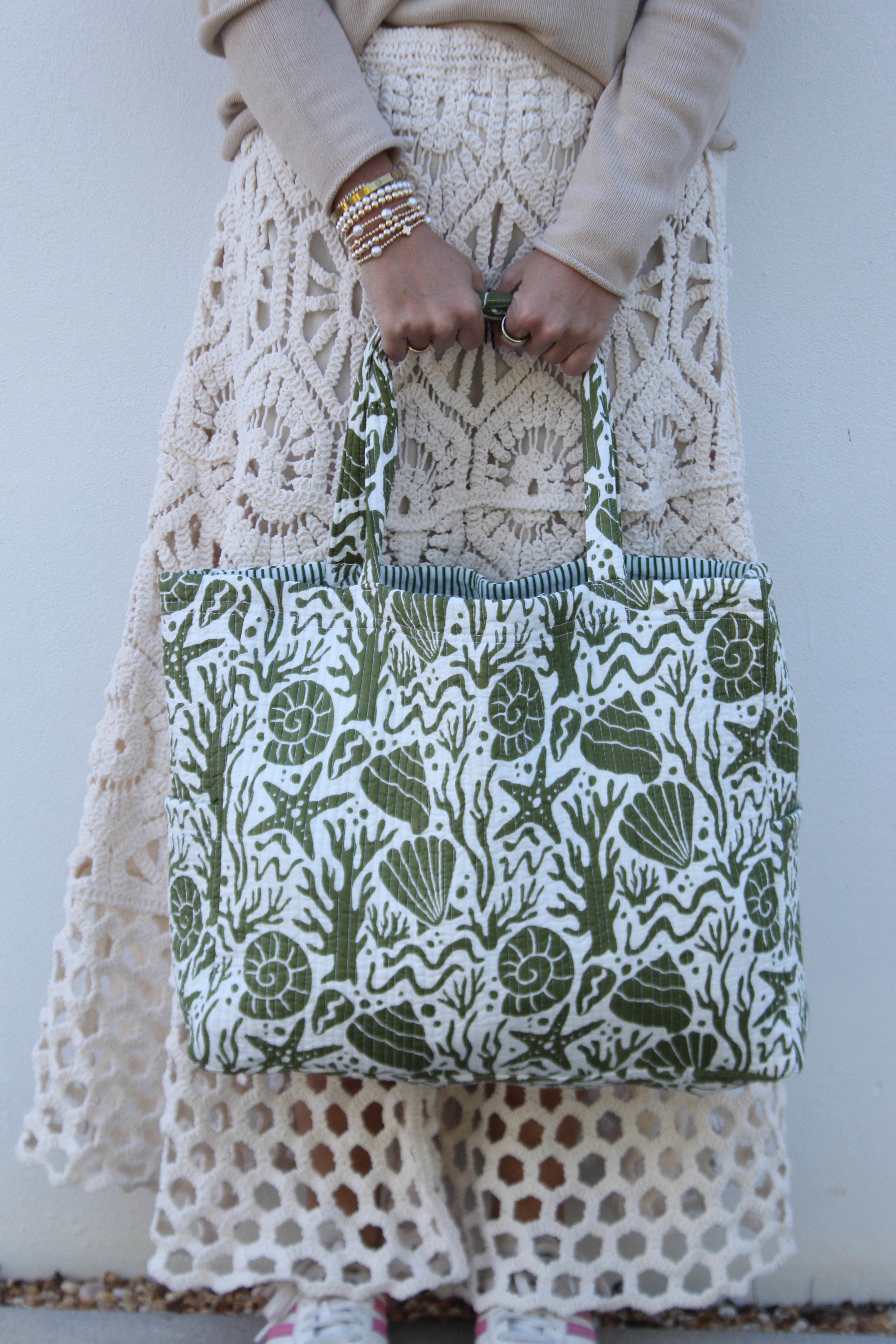 Tote Bag | Sea Life | Olive image 0