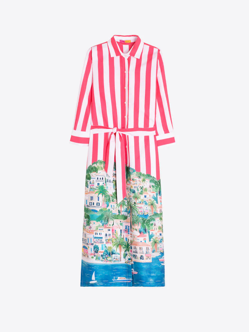 Puerto Banus Striped Shirt Dress image 3