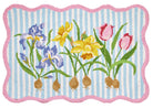 Flower Stripes Hook Rug image 0