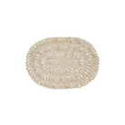 Straw Loop Oval Placemat | Whitewash image 0