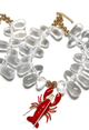 Lobster- Kitsch and Sea- Resin Bead Statement Necklace 
