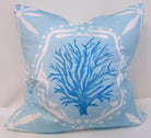 Limited Edition Medallion Sea Fan Sky Pillow Cover Welt image 0