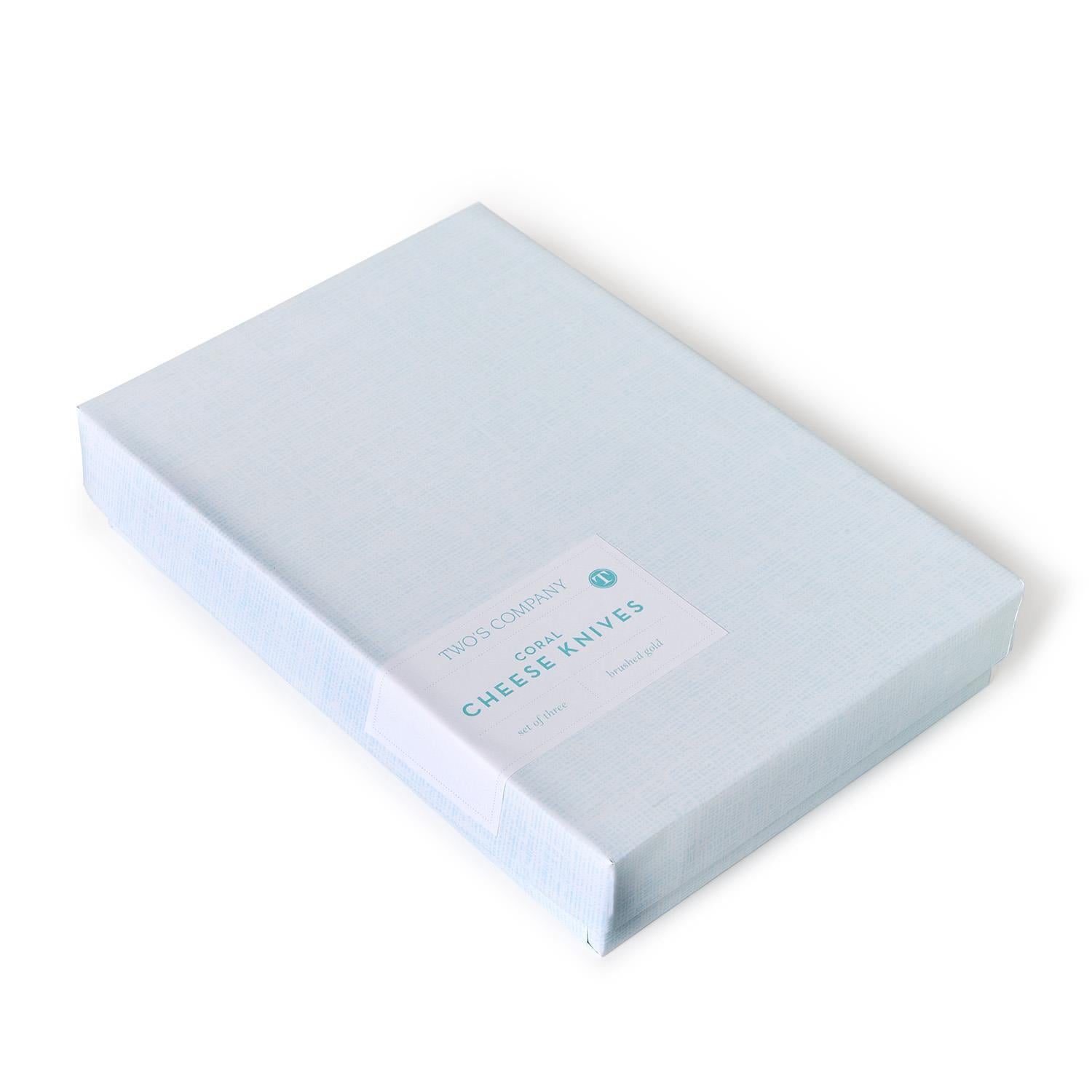 Set of 3 Seafoam Coral Cheese Knives in Gift Box (hand wash only) - Stainless St image 2