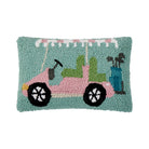Pink Golf Cart Hook Pillow image 0