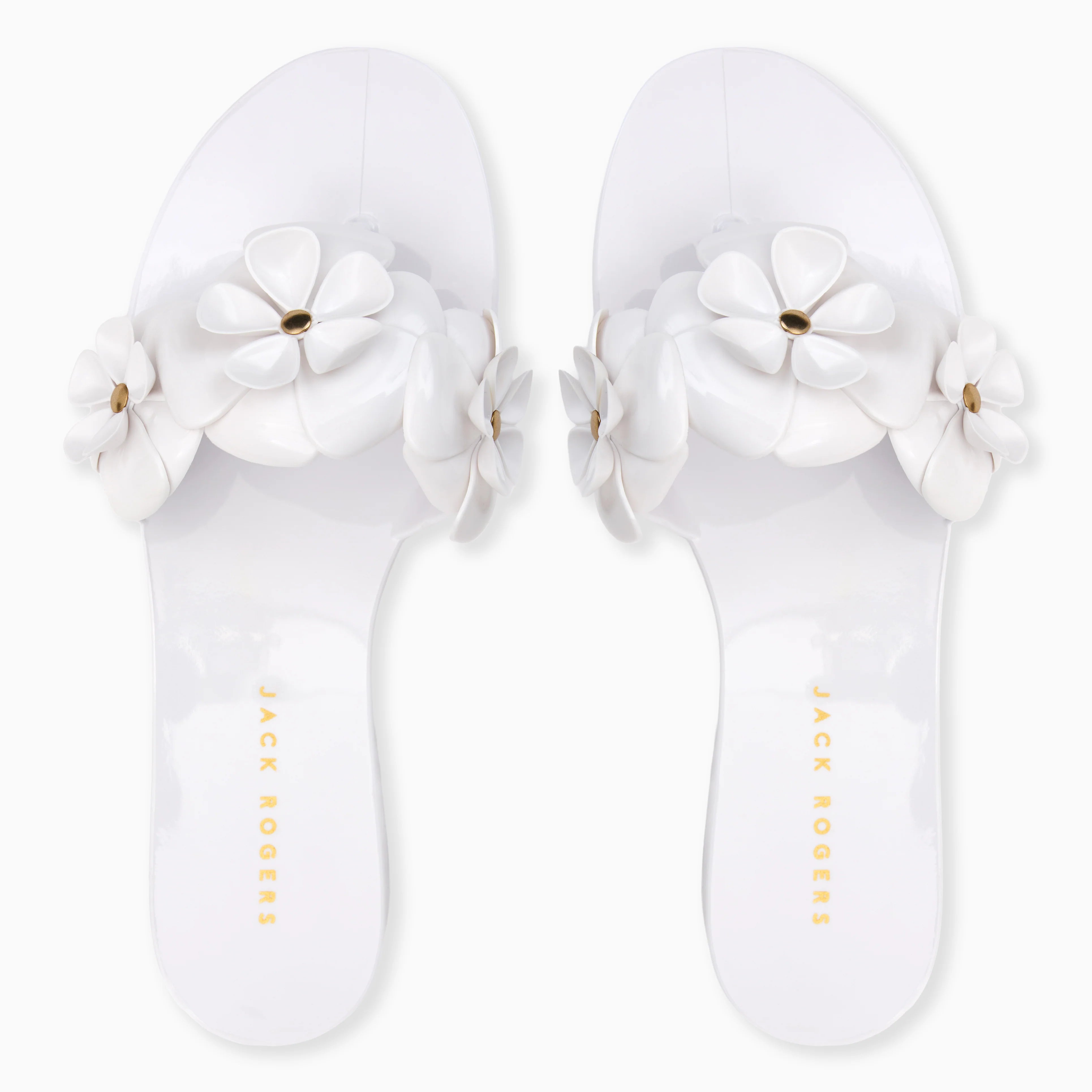 Jack Rogers Amelia Jelly Flip Flop | White image 4