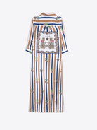 Striped Pineapple Shirt Dress image 3