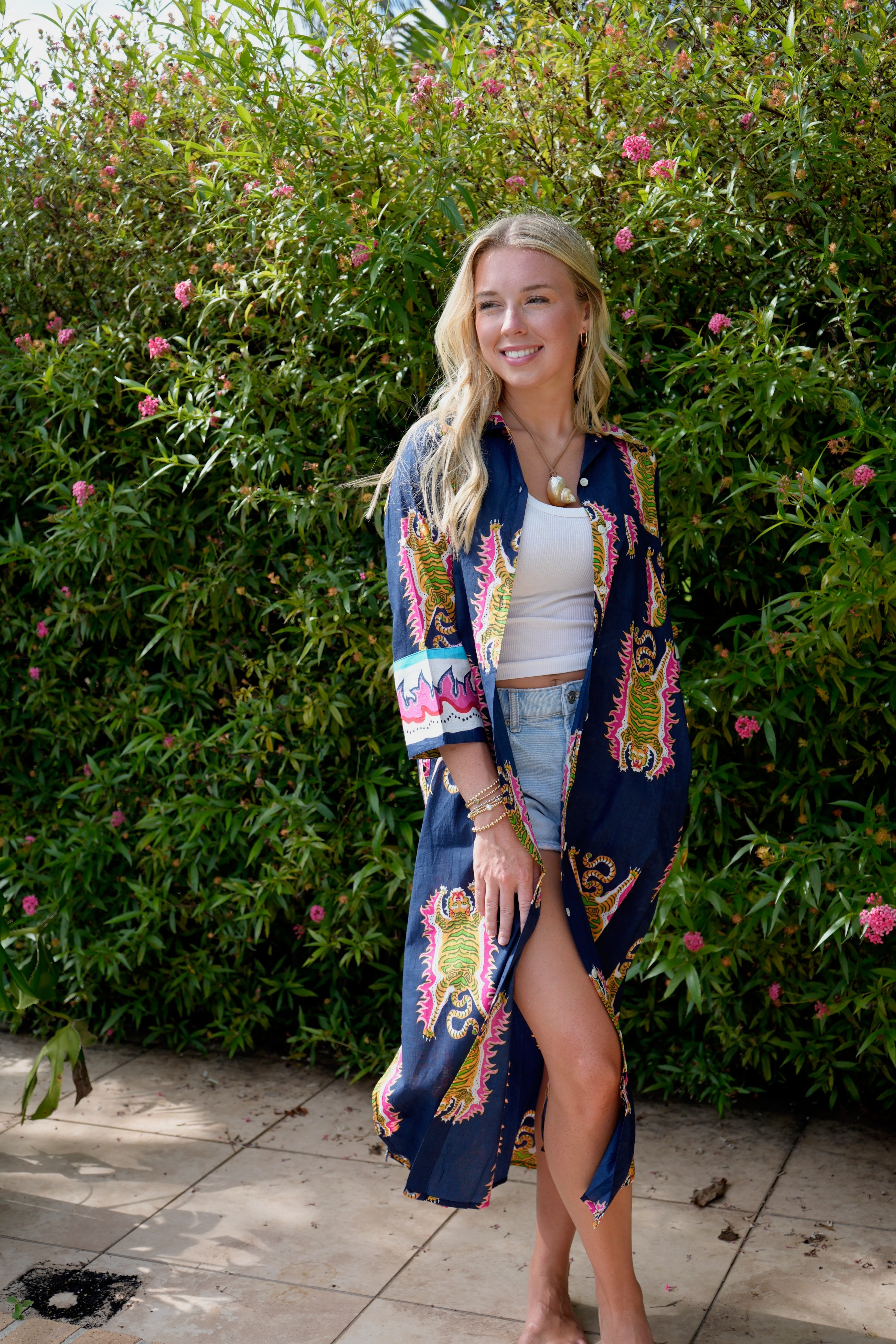 Vacay Dress | Tibetan Tiger | Navy – Snappy Turtle