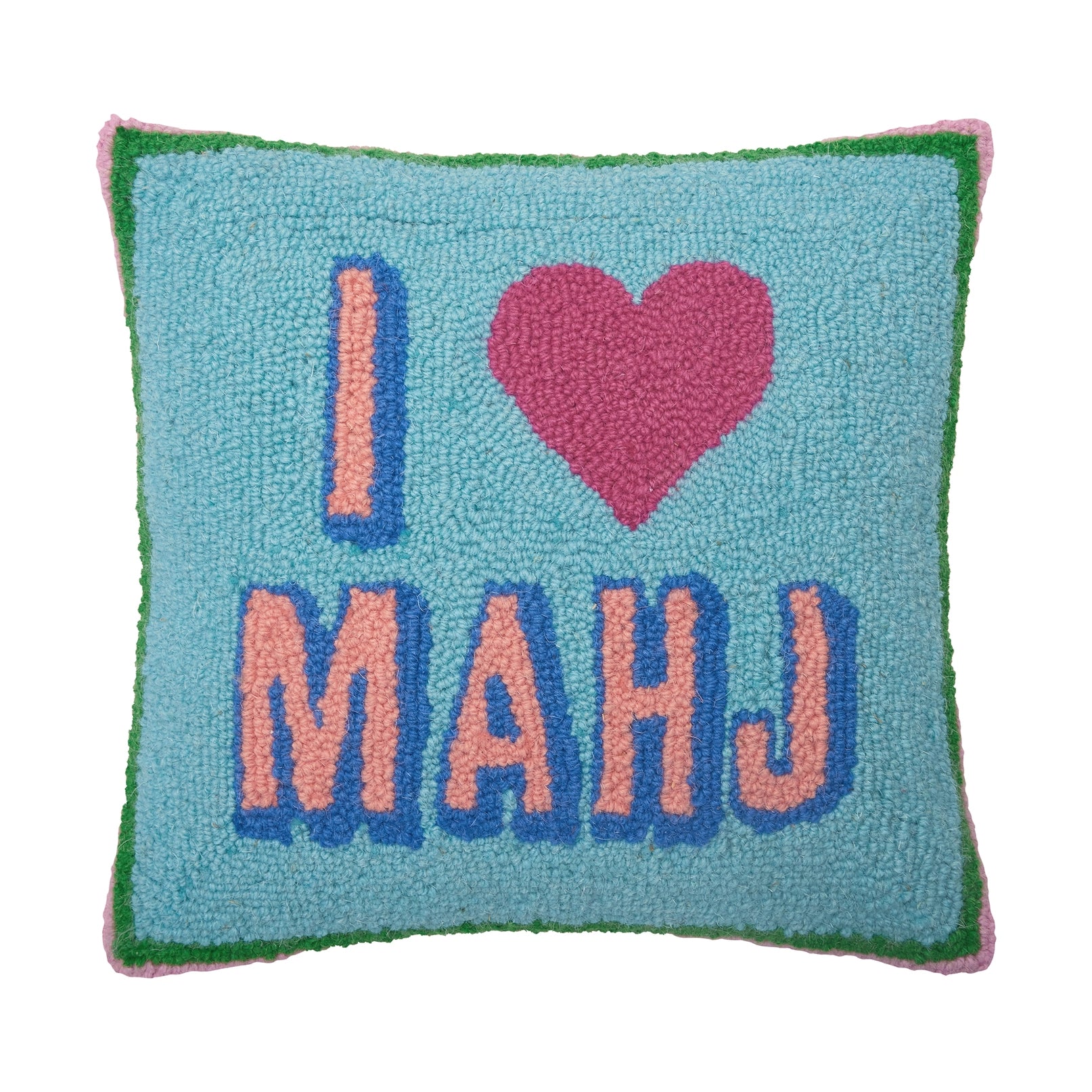 I Love Mahj Hook Pillow - Ampersand image 0