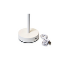 LED Cordless Scalloped Table Lamp | White image 1