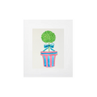 Striped Topiary Art Print | 14" x 11" image 0