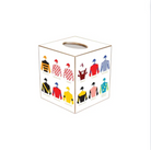 Tissue Box Holder | Jockey Silks Triple image 0