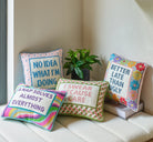 Better Late Than Ugly Embroidered Pillow image 2