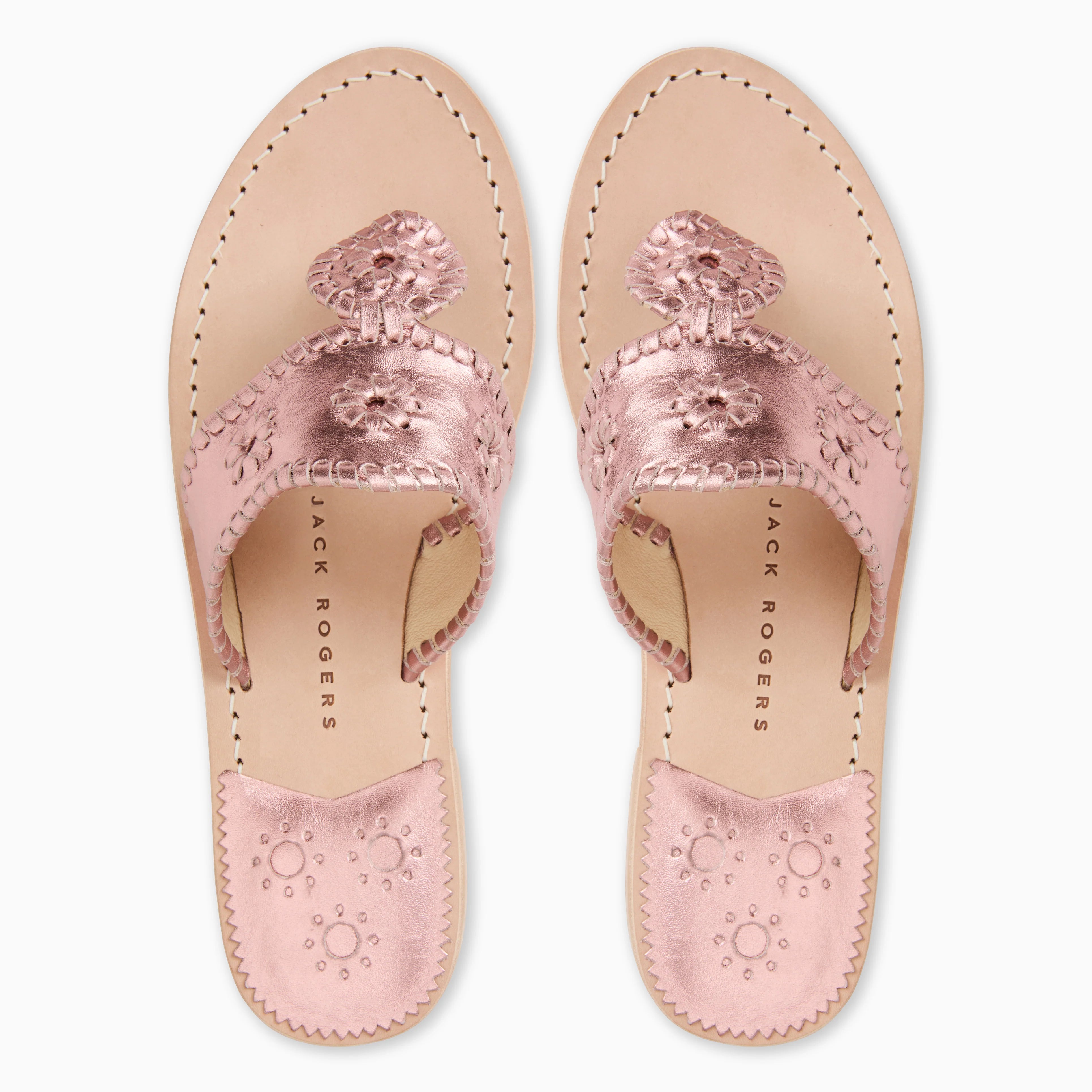 Jack Rogers Jacks Flat Sandal Metallic | Rose Quartz image 4