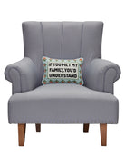 If You Met My Family Embroidered Pillow image 1