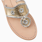 Jack Rogers Jacks Flat Metallic Sandal | Platinum/Silver image 1