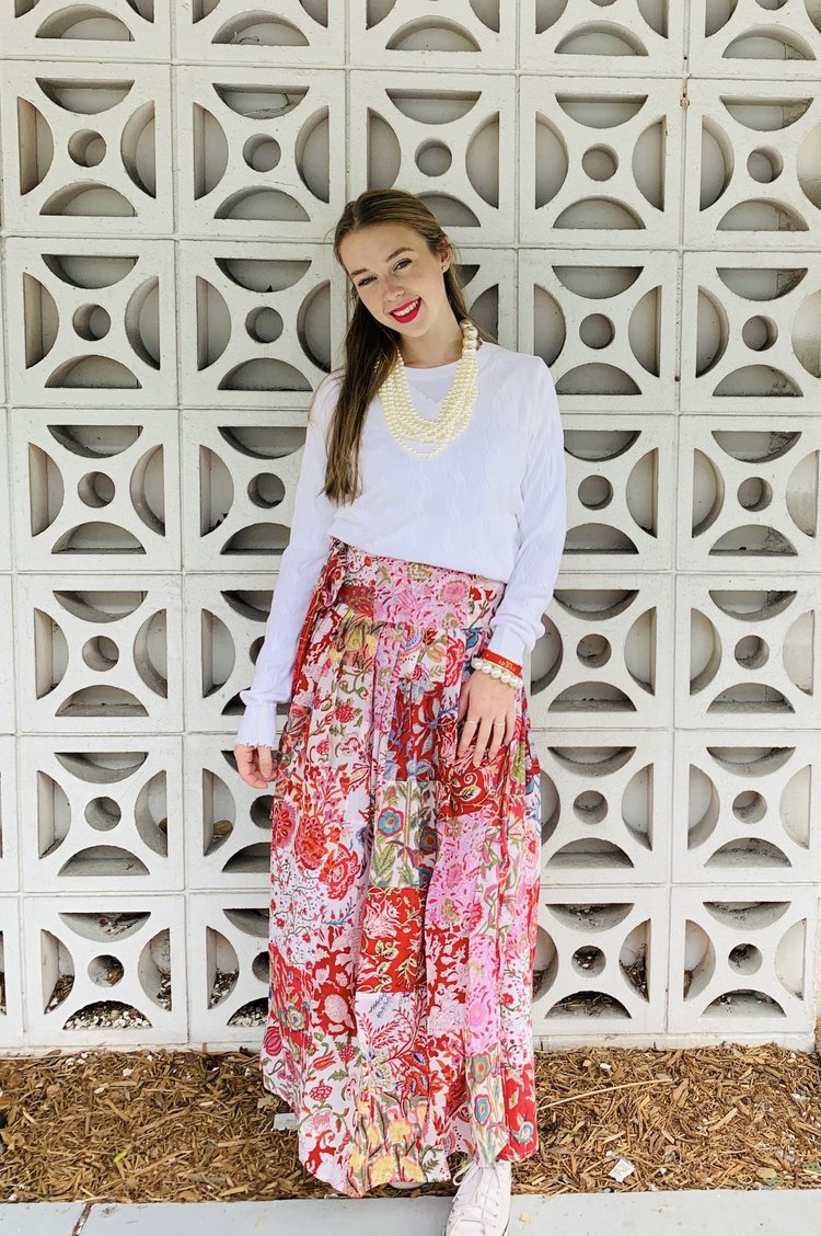 Party Skirt | Patchwork Red image 0