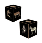 Tissue Box Holder | Vintage Safari | Black image 1