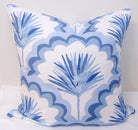 Limited Edition Lace Fronds Blue/Grey Pillow Cover Welt image 0