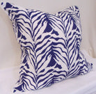 Limited Edition Seaweed Stripe Navy Pillow Cover with Welt image 1